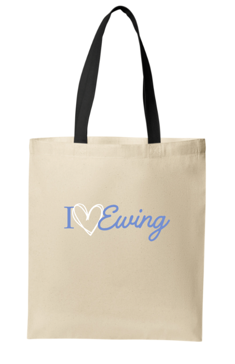 Ewing Township Core Cotton Tote-I Love Ewing
