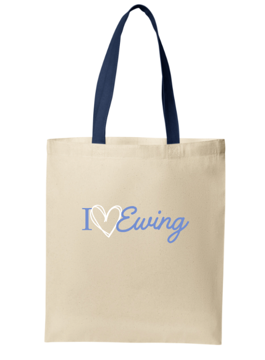 Ewing Township Core Cotton Tote-I Love Ewing