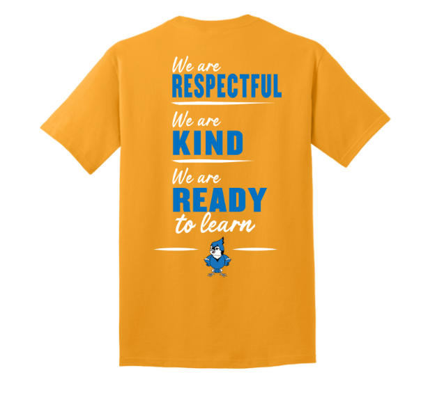 Sharon School with School Slogan Back Print