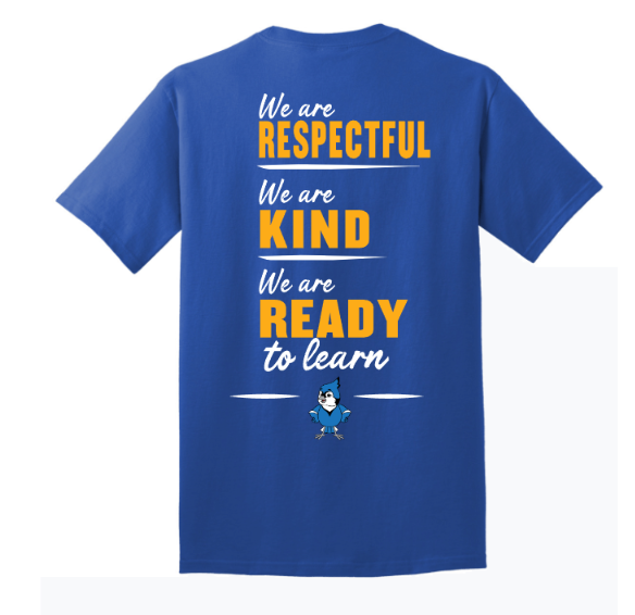 Sharon School with School Slogan Back Print