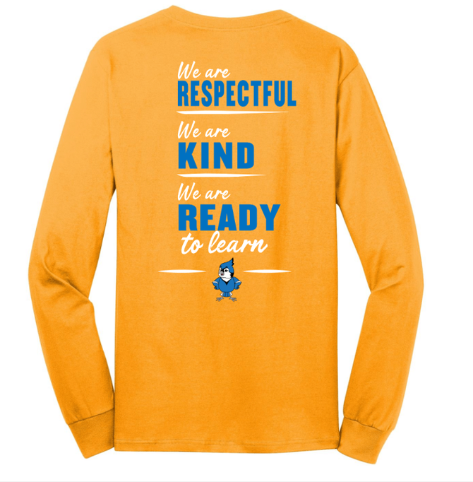 Sharon School with School Slogan Back Print