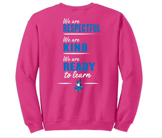 Sharon School with School Slogan Back Print
