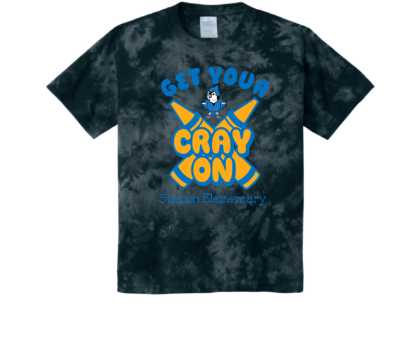 Sharon School Crystal Tie Dye- Get your Crayon On