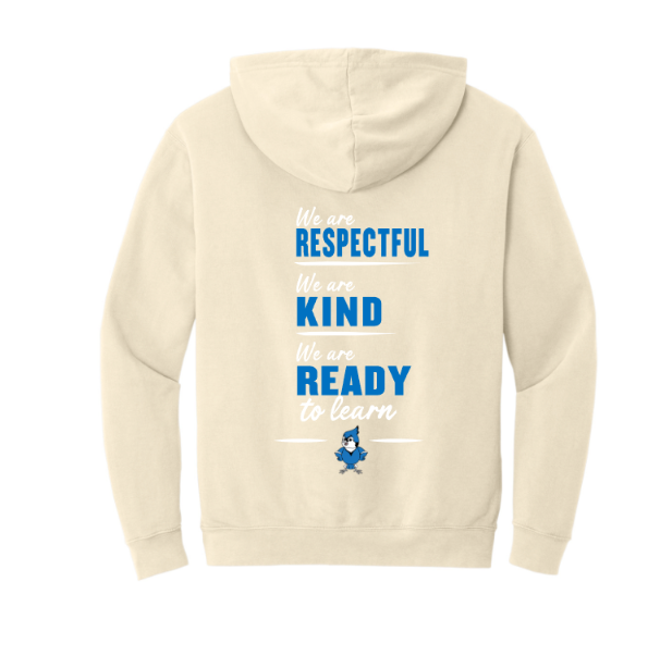 Sharon School Comfort Colors Lightweight Hoodie with School Slogan