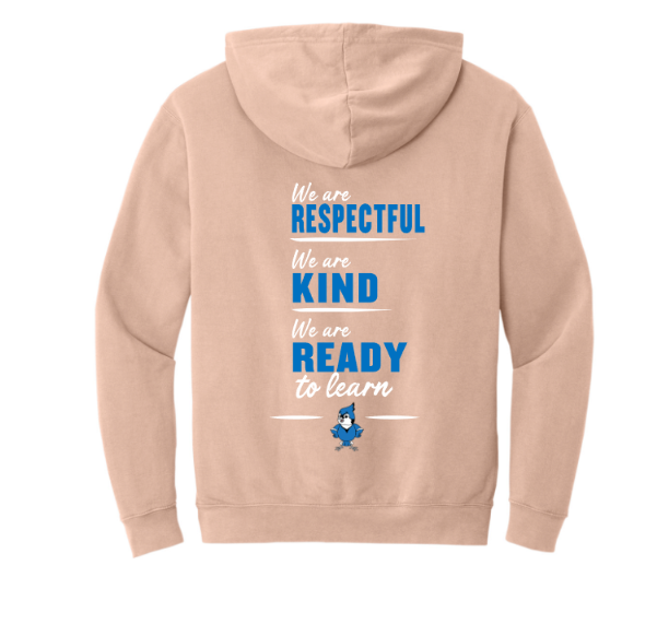 Sharon School Comfort Colors Lightweight Hoodie with School Slogan