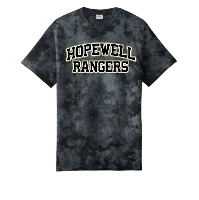 Hopewell Rangers Crystal Tie Dye Tee-Retro Logo