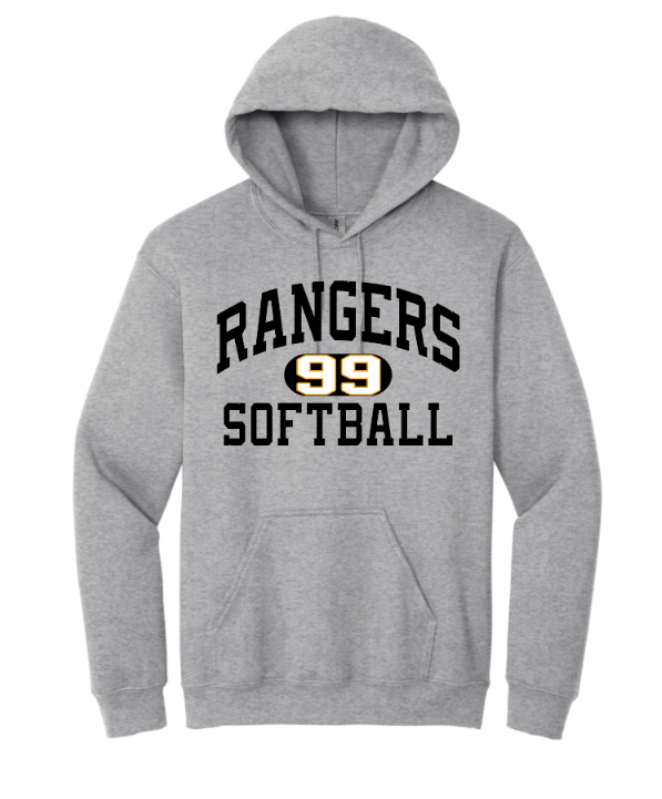 Hopewell Rangers Player Number Hoodie-Player Number Included