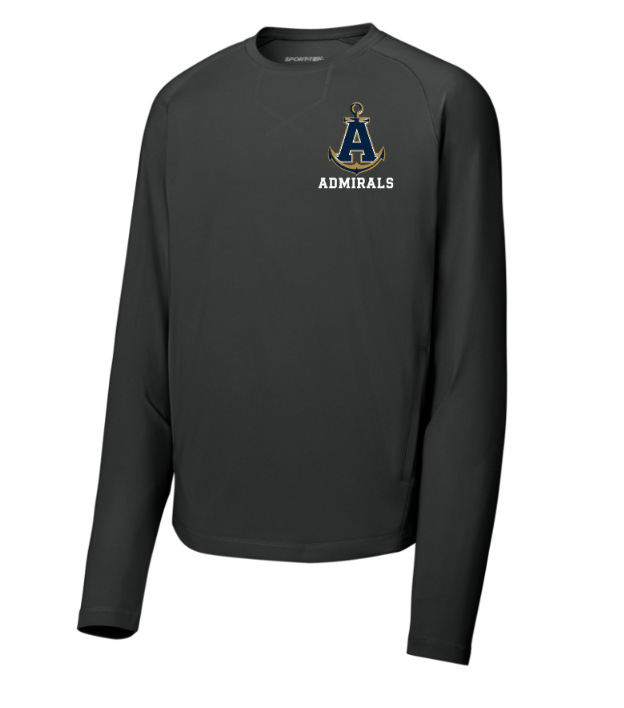 Admirals Baseball Sport-Wick® Stretch Pocketed Crewneck