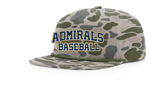 Admirals Baseball Umpqua Camo Cap-Printed Logo