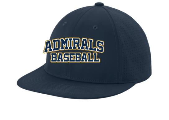 Admirals Baseball  Pro-Cut Stretch-Tek Cap-Printed Logo