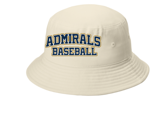 Admirals Baseball Twill Classic Bucket Hat-Printed Logo