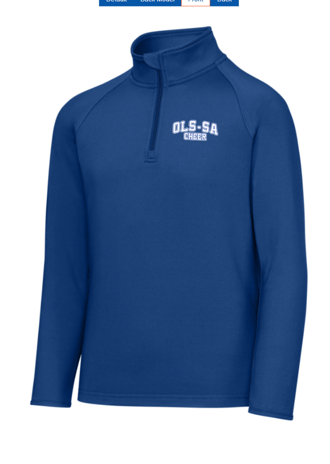OLS Cheer Logo Performance 1/4 Zip- Youth