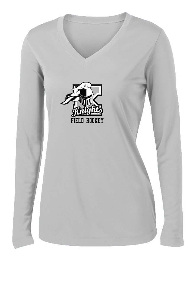 Pond Road Field Hockey Ladies Long Sleeve PosiCharge® Competitor™ V-Neck Tee