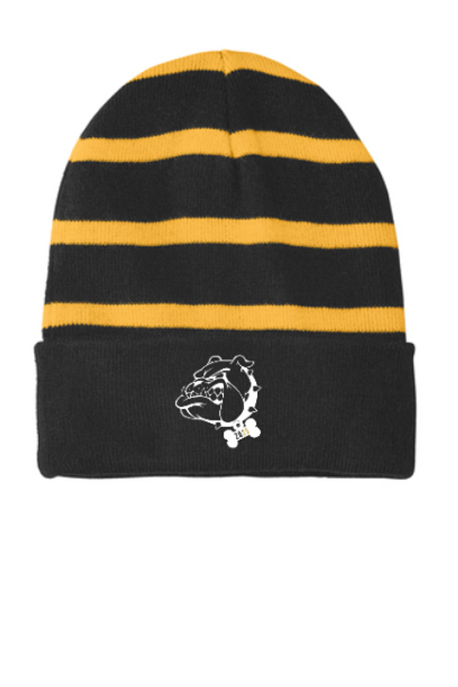 Hopewell Valley Class of 2025 Striped Beanie with Solid Band