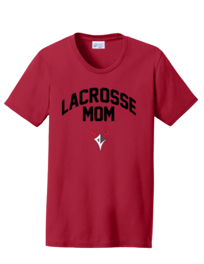 RLA - Ladies Core Blend Short Sleeve Tee- Lacrosse Mom