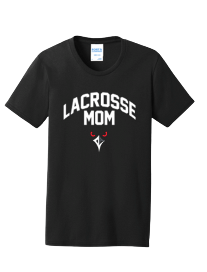 RLA - Ladies Core Blend Short Sleeve Tee- Lacrosse Mom