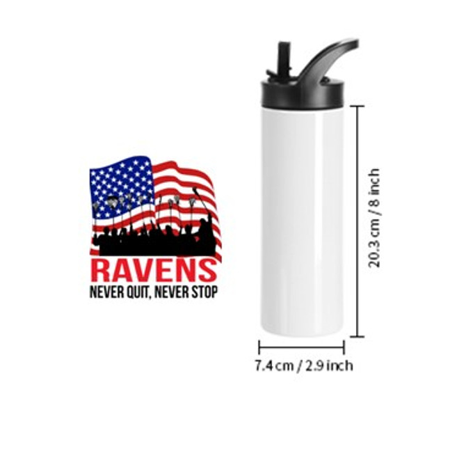 RLA USA - 20 oz Stainless Steel Sports Waterbottle