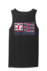817 Pittie American Flag Bat Tank Top