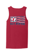 817 Pittie American Flag Bat Tank Top