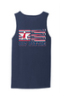 817 Pittie American Flag Bat Tank Top