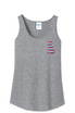 817 Pittie American Flag Bat Tank Top