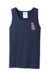817 Pittie American Flag Bat Tank Top
