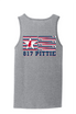 817 Pittie American Flag Bat Tank Top