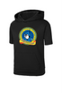 Sharon School Short Sleeve Hoodie School Logo