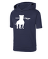 817 Pittie Lax Short Sleeve Performance Fleece Hoodie