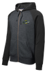 Sport-Tek® Raglan Colorblock Full-Zip Hooded Fleece Jacket - MAV