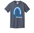 Sharon School Beach Wash Tee-Rainbow Logo
