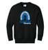 Sharon School Crewneck with Pocket-Rainbow Logo