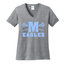 Millstone Lacrosse Core Cotton Ladies V Neck-M Logo