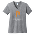 Princeton University Press Women's Cotton V Neck-Full Front Logo