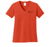 Princeton University Press Women's Cotton V Neck-Full Front Logo