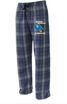 Sharon School Flannel Pants-Blast Off Logo