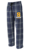 Sharon School Flannel Pants- S Logo