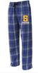 Sharon School Flannel Pants- S Logo