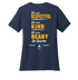 Sharon School Women's V-Neck Tee with School Slogan Back Print