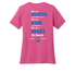Sharon School Women's V-Neck Tee with School Slogan Back Print