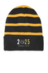 Hopewell Valley Class of 2025 Striped Beanie with Solid Band