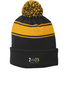 Hopewell Valley Class of 2025 Stripe Pom Pom Beanie