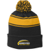 Bordentown Field Hockey Stripe Pom Pom Beanie