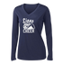 Lions CYO Cheer - Performance V-Neck Long Sleeve Tee - Ladies