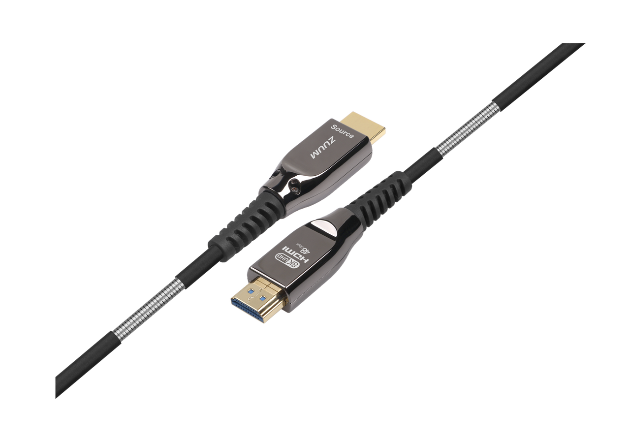 8K Fiber Optic HDMI Cable 50ft, Ultra High Speed 48Gbps Active HDMI 2.1  Cable [8K@60Hz, 4K@120Hz], Support Dynamic HDR, eARC, Dolby Atmos, HDCP  2.3