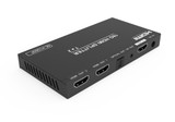 HDMI 1 In 2 Out 4K up to 18Gbps with Down Scaler/Audio Extractor