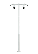 12' Three-Section Outdoor Monitoring & Lighting Equipment Pole