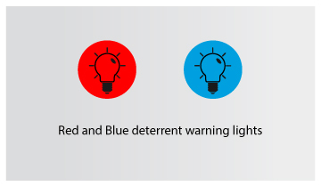 RED BLUE LIGHT ICON