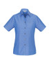 LB6200 - Ladies Wrinkle Free Chambray Short Sleeve Shirt  - Biz Collection sold by Kings Workwear  www.kingsworkwear.com.au