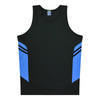 Front View of TASMAN MENS SINGLETS - W1111 - AUSSIE PACIFIC sold by Kings Workwear www.kingsworkwear.com.au